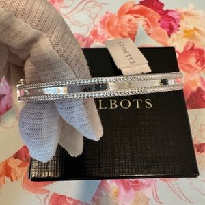 NWT Talbots Silver Linked Together Bangle